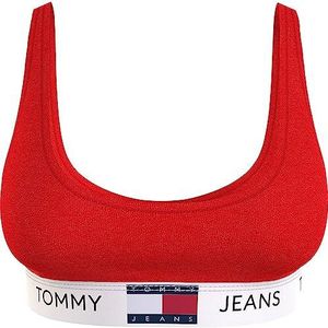 Tommy Jeans Bralette Ongevoerd Dames (Ext Maten) Overige BH's, Diepe Crimson, XL Meer