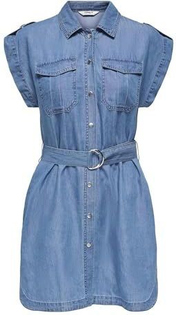 ONLY - Blousejurk - Blauw - ONLBea - Denim