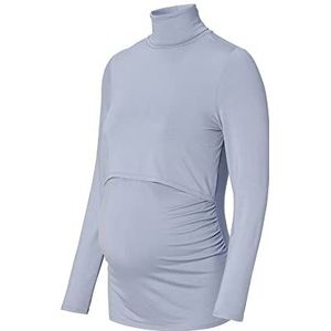 ESPRIT Maternity Dames Nursing Rollneck Ls T-shirt, Grijs Blauw - 423, 38