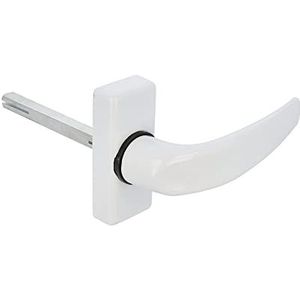 Amig - Rozetgreep voor deuren | Model Delta | 121 x 72 mm | 8 mm vierkant vierkant en elegant design, ergonomische handgreep, wit aluminium