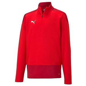 PUMA Unisex Kinder, teamGOAL 23 Training 1/4 Zip T Pullover, Red-Chili Pepper, 176