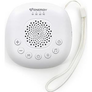 Energy Sistem Whisper Moon – luidspreker met witte ruis met 4 lichtmodi, tot 20 geluiden en 14 uur batterijduur.