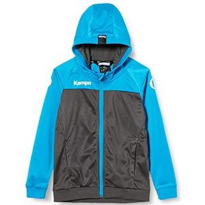 Kempa Prime Multi Jacket Handbal jas met capuchon voor heren, antraciet, blauw, M