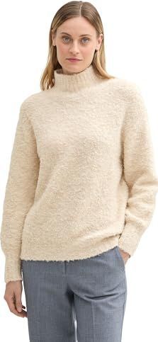 TOM TAILOR - Trui - Sand - Lange Mouw - Normale Pasvorm