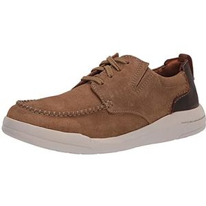 Clarks Driftway lage bootschoen voor heren, Donker Zand Suede, 46 EU