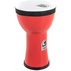 TOCA Doumbek Freestyle 2 trommel (weerbestendige PVC trommel met 10"" hoogte, altijd perfect gestemd, ideaal voor drumcirkels, onderwijs & therapie, diameter: 6""), Rood