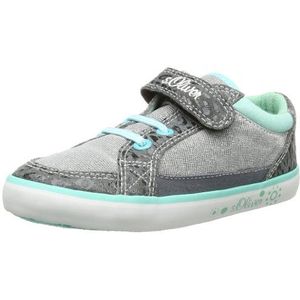 s.Oliver Casual sneakers voor kinderen, uniseks, Grijs Mint Comb 787, 25 EU