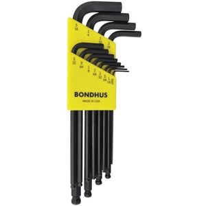 Bondhus 10936 LS hoekschroevendraaier, balsysteem inch, geel