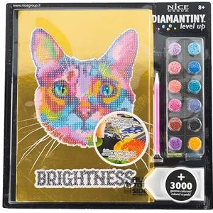 DIAMANTINY Level Up Nice Group Creative Art, Diamond Painting Kit voor mozaïek, POP, kat