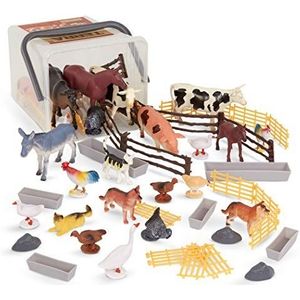 Terra - Country World - Realistische Miniatuur Koeien Speelgoed & Boerderij Dieren Speelgoed voor Kinderen 3+ (60 St)