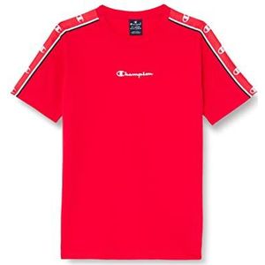 Champion Legacy American Tape-Small Logo S/S T-shirt, intensief rood, 3-4 jaar kinderen en jongens