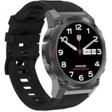 Maxcom - FW63 Cobalt Pro Smartwatch - fitness- en sporthorloge - mannen - waterdicht - met bloeddruk-, hart- en slaapbewaking - robuust - extra sterke batterij - rond - met elastiek - zwart