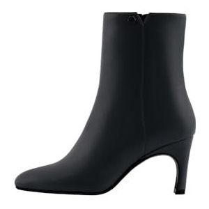 Armani Exchange Dames Mary, Metallic Logo Stud Enkellaars, zwart, 35 EU