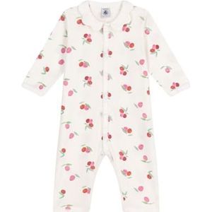 Petit Bateau Slaap goed zonder voeten baby meisje, wit/multico, 24 Maanden