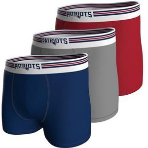 NFL PATRIOTS Boxers - 3-pack - Navy/Grijs/Rood - Katoen