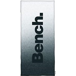 Bench Fitnesshanddoek, grijs/zwart, 50 x 110 cm