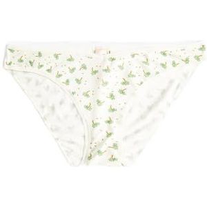 Koton Minimaal bedrukt slipje ondergoed voor dames, Geel(153), L