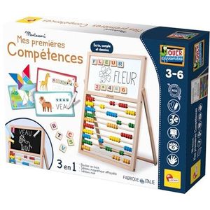 Lisciani - Montessori – Mijn eerste vaardigheden – Montessori educatief spel voor kinderen vanaf 3 jaar – leren van cijfers en letters – magneetbord – educatief cadeau-idee