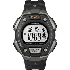 Timex Sport Horloge T5E961KZ, Zwart/Zilver/Grijs, 41 mm, Chronograaf
