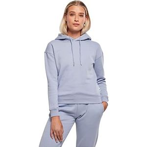 Urban Classics Dames sweatshirt met capuchon voor de winter, 100% natuurlijk katoen, trui met lange mouwen, verkrijgbaar in verschillende kleuren en maten XS - 5XL, blauw (paars), L