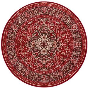 Nouristan Mirkan Orient tapijt, rond, woonkamertapijt, oosters, laagpolig, vintage, oosters tapijt voor eetkamer, woonkamer, slaapkamer, oriëntaals, 160 cm