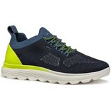 Geox - Spherica - Sneakers - Zwart - Gerecycled Breisel