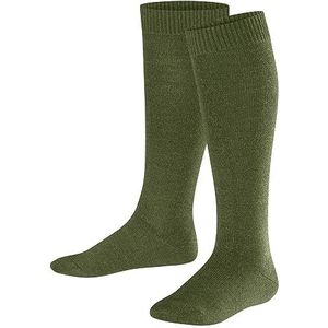 FALKE Uniseks-kind Kniekousen Comfort Wool K KH Wol Lang Eenkleurig 1 Paar, Groen (Sern Green 7681), 39-42