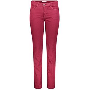 MAC Jeans Dames Angela Straight Jeans, Rood (robijn rood 458r), 40W x 36L
