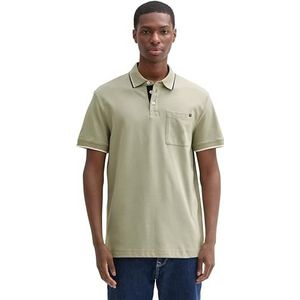 TOM TAILOR Poloshirt voor heren, 15615 - Prairie Grass Green, XXL