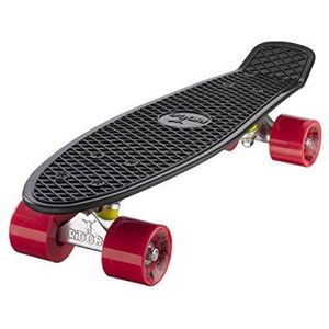 Ridge Skateboard Mini Cruiser, zwart-rood, 22 inch
