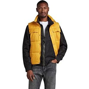G-STAR RAW Heren Foundation Padded Vest Jacket, Geel (Dull Yellow D199-1213), L, Geel (Dull Yellow D199-1213), L