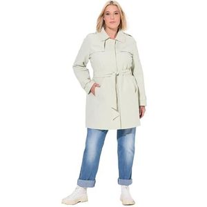 Ulla Popken - Tussenmantel - Natuurwit - Trenchcoat - A-lijn