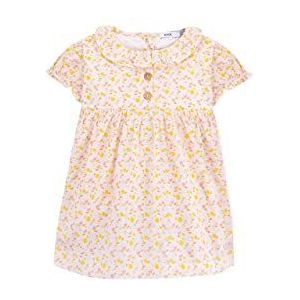Knot Kids Baby Dress Organic Cotton Flower Power Casual jurk voor baby's, X12 Flower Power, 9 Maanden