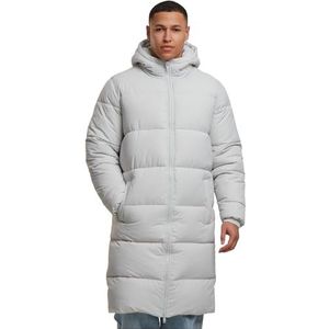 Urban Classics - Mens Long Puffer Coat - Lange Jas - Grijs