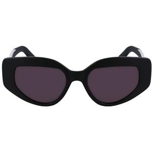 Karl Lagerfeld Unisex KL6144S zonnebril, 002 mat zwart, 50, 002 mat zwart, 50