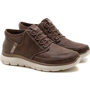 Skechers Heren Handsfree Slip-ins Summits Sneaker, Chocolade Suede/Trim, 9.5 UK, Chocolade Suede Trim, 44 EU