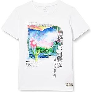 NAME IT Jongens Nkmhoskar Ss Top T-Shirt, wit (bright white), 116 cm