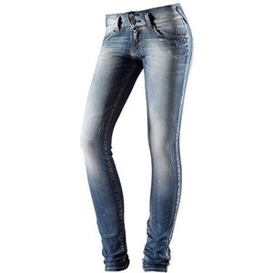 Herrlicher Mora Slim jeansbroek voor dames, denim, stretch, blauw (Bust Dark 091), 29W x 32L
