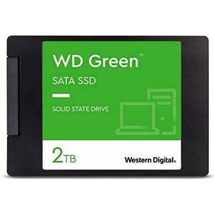 WD Green SATA SSD 2,5"" behuizing 2 TB (Schokbestendig, Acronis True Image WD Edition-software, SLC-caching, WD F.I.T. Lab, leessnelheden tot 545 MB/s, 3 jaar beperkte garantie)