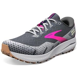 Brooks Dames Divide 3 Sneaker, Ebony Grijs Roze, 40.5 EU