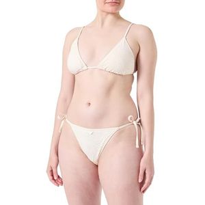 Emporio Armani Triangle en String Braziliaanse Sangallo Lace Bikini Set, Ecru', XS