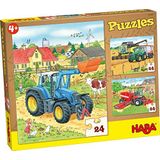 Tractor & Co. Puzzels (24 stukjes) - Speelgoed | Wooden Toys