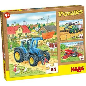 Tractor & Co. Puzzels (24 stukjes) - Speelgoed | Wooden Toys