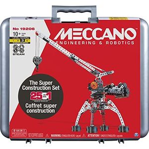 Meccano, Super Constructie 25-in-1 Gemotoriseerde Bouwset, STEAM Education Toy, 638 onderdelen, voor leeftijden 10+