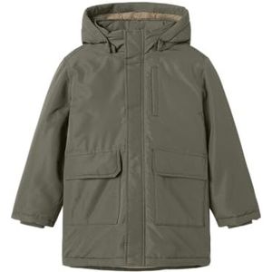 NAME IT Jongens Nkmmarlow Parka Jacket Pb, Dusty Olive, numeric_122