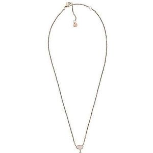 Skagen Ketting voor Vrouwen Sea Glass Roze Glazen Ketting, Lengte: 406mm+51mm, Breedte: 9.3mm, Hoogte: 9.4mm, SKJ1710791