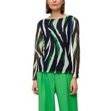 s.Oliver BLACK LABEL Shirt  navy / saffier / lichtgrijs / groen