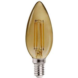 LED Vintage 51-794-04-400 gloeilamp, kaars, smoke, 4 W, bruin, 9,8 x 3,5 cm