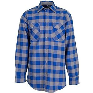 Planam 0490049 Overhemden Squarehemd 1/1 mouw, korenblauw/zink, maat 49/50