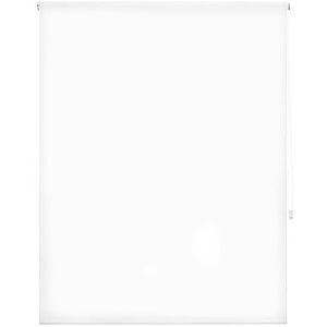 ECOMMERC3 Verduisteringsrolgordijn, lichtdoorlatend, glad, 100 x 250 cm (b x h), stofmaat 97 x 245 cm, eenvoudige montage aan muur of plafond - wit rolgordijn